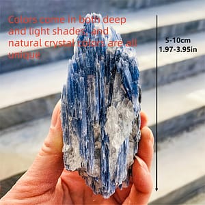 1pc Blue Kyanite Rough Crystal Specimen, Kyanite Mineral, Home Decor, Unique Creative Gift Decorative Accessories Shop Online at Dubai Trades
