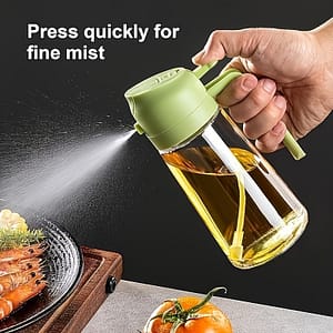 1pc Bps Plastic Olive Oil Dispenser, 15.8oz/470ml – 2-in-1 Oil Sprayer & Pourer For Salads, Frying, Grilling – Ideal For Kitchen Use, |modern Kitchen Accessory|durable Plastic Home & Kitchen Shop Online at Dubai Trades