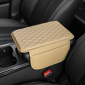 1pc Car Armrest Box Heightening Pad With Side Storage Bag, Car Armrest Box Cushion With Storage Pocket, Car Interior Decoration Accessories, Universal For Armrest Covers Shop Online at Dubai Trades