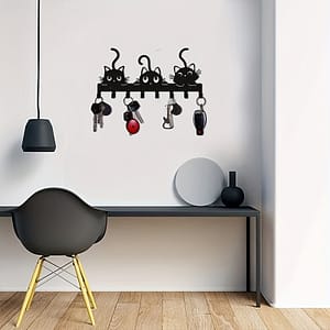 1pc Cat Design Key Hook , Wall Mount, Organizer, With For Home, Living , Bedroom Home & Kitchen Shop Online at Dubai Trades