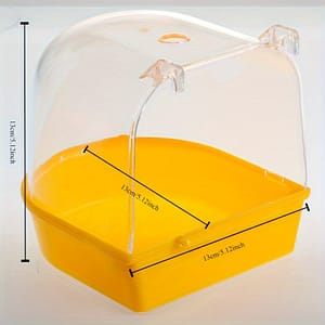 1pc Clear Bird Bathtub, Parrot Bathroom For Bird Cage, Bird Hanging Accessories, Pet Bird Supplies Christmas Gift Bird Baths Shop Online at Dubai Trades 2