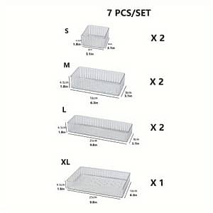 1pc Clear Drawer Design Acrylic Cosmetic Organizer For Dressing Table, Makeup Storage Box For Lipsticks, Eye Shadows, Skincare Products, Home Room Supplies Desk & Drawer Organizers Shop Online at Dubai Trades