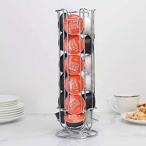 1pc Coffee Capsule Storage Rack Compatible With 18 Capsules Rotating Iron Storage Rack Coffee Machine Accessories Shop Online at Dubai Trades