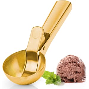 1pc Cream Scoop With Trigger Ice Cream Scooper Stainless Steel, Heavy Duty Metal Icecream Scoop Spoon Dishwasher Safe, Yogurt, , Sundaes, Medium Silvery Home & Kitchen Shop Online at Dubai Trades