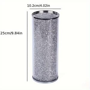1pc, Crystal Rhinestone Vase, Decorative Glass Flower Vase For Home And Office Decoration, Vases For Flowers Home & Kitchen Shop Online at Dubai Trades