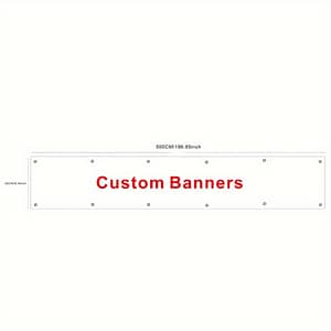 1pc Customized 120g Mesh Cloth Banner, Multiple Sizes, And Windproof, Full Printing Flag, Outdoor Event Advertising Banner, With Copper Buckle Meter Arts, Crafts & Sewing Shop Online at Dubai Trades 2
