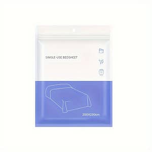 1pc Disposable Travel Sheet, Portable Disposable Non-woven Sheet, Convenient And Hygienic For Travel Camping Hotel Bedding Bedding Shop Online at Dubai Trades