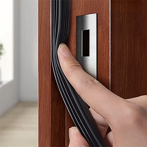 1pc Door Draft Stopper Seal Strip, Resin Material, Self-adhesive Rubber Soundproof Anti-collision Weatherstrip For Home Door Window Draft Stoppers Shop Online at Dubai Trades