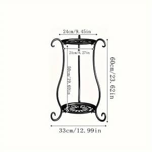 1pc Dual-layer Metal Plant Stand, Minimalist European Style Flower Pot Holder, Living Room, Multi-tier Floor-standing Plant Shelf, Indoor Outdoor Garden Decor, Shelves Bathroom Storage & Organization Shop Online at Dubai Trades