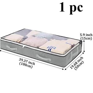 1pc Dustproof Under Bed Storage Box With Reinforced Handles For Comforter, Blanket, Bedding, Pillow, And Toys Bedroom Accessories Under-bed Storage Clothing & Closet Storage Shop Online at Dubai Trades