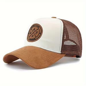1pc Elegant Men’s Fashion Baseball Cap, 100% Polyester Hard Top Mesh Breathable Outdoor Sun Protection Hat, Korean Style Duckbill Cap With Pvc Coating Accessories Shop Online at Dubai Trades 2