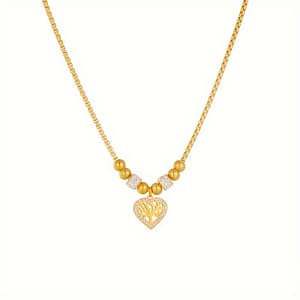 1pc Elegant Stainless Pendant Necklace With Rhinestone Accents, Jewelry For Men And Women, Heart Necklace Clothing, Shoes & Jewelry Shop Online at Dubai Trades