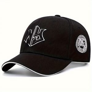 1pc Embroidered Trucker Cap, 100% Polyester, Adjustable Dad Hat With Alphabet Pattern, , Soft Medium Stretch Fabric, Polyester Fiber Filled Accessories Shop Online at Dubai Trades