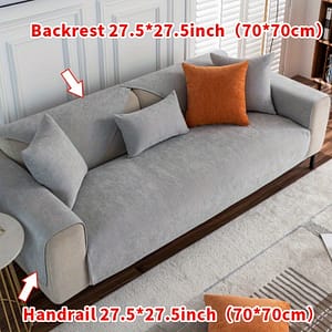 1pc Fit Chenille Sofa Cover – , Solid Color, Pet-friendly Couch Protector With Non-slip Backing – , Machine Washable For 1 To 4-seater Sofas Home & Kitchen Shop Online at Dubai Trades