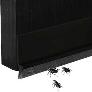 1pc Flexible Silicone Door Bottom Seal Strip – 3cm Wide, Available In Black, White, Gray, Brown – Windproof, Insect-proof & Soundproofing For Home & Bedroom Doors Draft Stoppers Shop Online at Dubai Trades