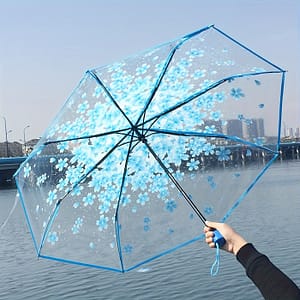 1pc Foldable Manual Umbrella, Cute Clear Outdoor Umbrella Golf Shop Online at Dubai Trades 2