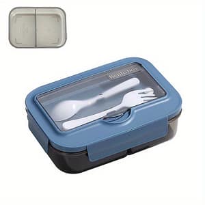 1pc, Fresh-keeping Leak-proof Double-layer Lunch Box, Large Capacity, Microwave Safe, Portable Meal Box For Work Or School, Nutritional Sub-packaging, Goodbye Home & Kitchen Shop Online at Dubai Trades