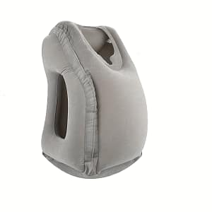 1pc Inflatable Travel Pillow – Portable Ergonomic Neck & With Milk Fleece Cover, For Airplanes, Cars, Office, Camping – Black Bed Pillows & Positioners Shop Online at Dubai Trades