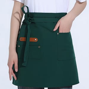 1pc Kitchen Canvas Apron, Women’s Restaurant Waitress Apron, Extended Waistband Reinforced Seam, Half Apron Aprons Shop Online at Dubai Trades