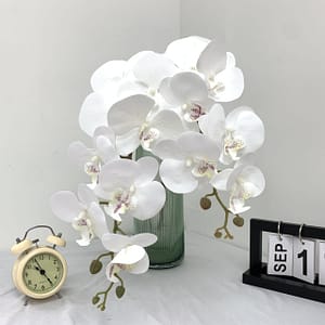 1pc Lifelike 9-head Artificial Orchid – Weddings, Engagements & Home Decor Artificial Flowers Shop Online at Dubai Trades