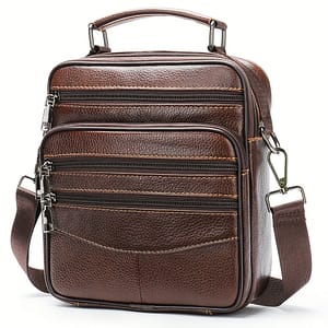 1pc Men’s Genuine Leather Crossbody Bag, Large Capacity Multifunctional Top Layer Cowhide Shoulder Bag, Fashion Retro Crossbody Bag Clothing, Shoes & Jewelry Shop Online at Dubai Trades