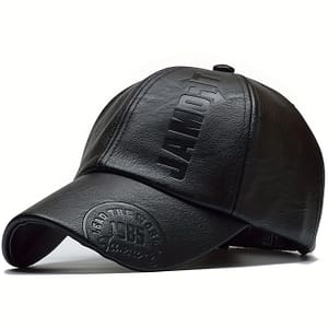 1pc Men’s Pu Leather Baseball Cap Adjustable Breathable Casual Hat Sun Hat Christmas Gift Hats Shop Online at Dubai Trades