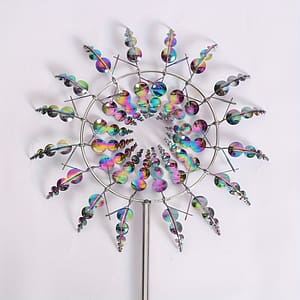 1pc Metal Kinetic Windmill – Outdoor Garden Decor, No Battery Needed, Creative Lawn Art Spinner Garden Sculptures & Statues Shop Online at Dubai Trades 2