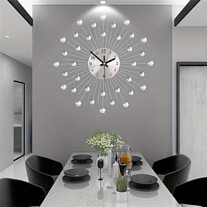 1pc Modern Quartz Wall Clock, Large Irregular , Non-ticking Battery Operated Decorative Clock For Living Room, Bedroom, Kitchen – Aa Battery Not Included Clocks Shop Online at Dubai Trades