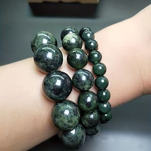 1pc Natural Stone Olive Green Meteorite Graphite ‘s And Women’s Bracelet Green Bracelet Natural Stone Men’s Bracelet Bracelets Shop Online at Dubai Trades