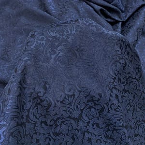 1pc, Navy Blue Embossed Textured Jacquard Damask Fabric, Luxury Evening Gown Brocade, Suit And Bags Diy Sewing Fabric, Suitable For Jacket Or Upholstery, 145gsm Arts, Crafts & Sewing Shop Online at Dubai Trades
