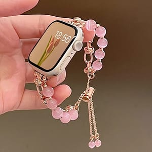 1pc Of Ladies’ Pull-out Cat’s Eye Stone Beaded Strap Suitable For 38/40/41/42/44/45/49mm, Suitable For Strap Uitra/se/8/7/6/5/4/3/2/1 (strap Only, Watch Not Included) Clothing, Shoes & Jewelry Shop Online at Dubai Trades 2
