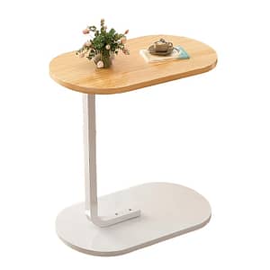 1pc Office Desk, Writing,side Table, C Shaped End Tables, Study, Living Room Shelving, Bedroom, Bedside, Office Computer Table With Metal Base And Frame Desks & Workstations Shop Online at Dubai Trades