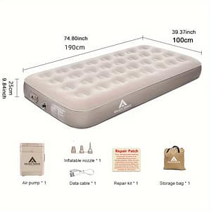 1pc Outdoor Inflatable Bed Sleeping Pad Inflatable Mat Tent Camping Home Automatic Inflatable Mat Air Mattresses Shop Online at Dubai Trades