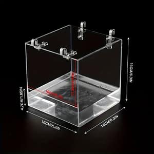 1pc Parrot Bath Basin, Acrylic Bird Square Cage, , Bird Supplies, Bathing Device Birdcage Accessories Shop Online at Dubai Trades