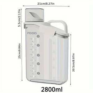 1pc Pet Sealed Food Storage Bucket With Scale, Moisture Proof Pet Food Storage Container With Measuring Cup And , Easy Feeding Container For Dry Food Cats Shop Online at Dubai Trades