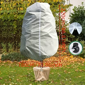 1pc, Plant Cover Frost Protection, Plant Frost Cover With Drawstring And Zipper Bag For Plants Trees Shrubs, Frost Jacket Warm Blanket For Frost Season Extension Gardening & Lawn Care Shop Online at Dubai Trades