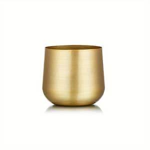 1pc Plant Pot, Golden Vase Metal Vase With Drainage Hole, Organizer Decorative Gifts For Wedding Indoor Room Balcony Decoration Floor Display Home & Kitchen Shop Online at Dubai Trades