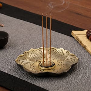 1pc, Plum Incense Stick Holder, Flower Shaped Metal , Craft Ornament For Spa, Yoga, Meditation, Home Decor, Room Decor, Gifts Home & Kitchen Shop Online at Dubai Trades