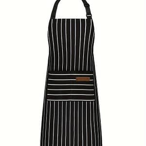 1pc Polyester Apron For Kitchen & Milk Tea Shops – Solid Color, Tie-, Non-stretch Fabric Aprons Shop Online at Dubai Trades