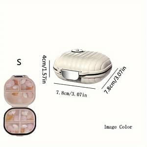 1pc Portable Pill Box Travel Days 7 Grid Sub-packaging Pills Sealed Storage Box Pill Organizer Health & Household Shop Online at Dubai Trades