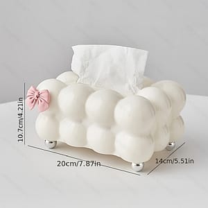 1pc Premium Cloud-shaped Plastic Tissue Holder, Cotton Napkin Dispenser For Living Room, Solid Paper Tissue Box For Home Use Dining & Entertaining Shop Online at Dubai Trades