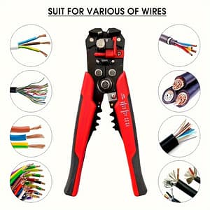 1pc Professional Electrician’ Wire Stripper – Multifunctional Cable Crimping Pliers, Stripping 24-10awg, Carbon Steel Construction For Electrical, Peeling, Pressing & Cutting Business, Industry & Science Shop Online at Dubai Trades