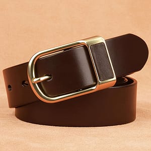 1pc Pu Leather Belt With Holes For Men, A Needle Buckle Belt, Suitable For Business And Casual Wear For Young And Middle-aged Men Accessories Shop Online at Dubai Trades