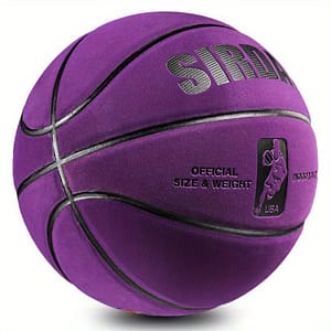 1pc Purple High-elasticity Basketball – , Thickened Pu Material, Official Size 7 (“) For Adults, Officially Licensed By Basketball Shop Online at Dubai Trades