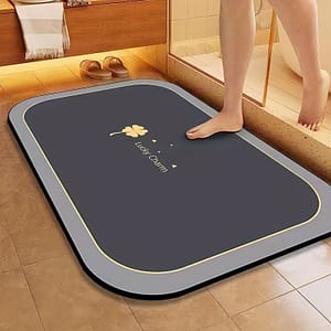 1pc Quick-dry Bathroom Mat Bath Rug Mat – Non-slip, Absorbent Mud Floor Rug With For Shower & Entryway Bathroom Rug Bathroom Floor Mat Bath Shop Online at Dubai Trades