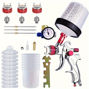 1pc Red 2008 Paint Spray With 1.4/1.7/2.0 3 + 1pc + 10pcs 600ml Wash-free Pot Automotive Shop Online at Dubai Trades 2