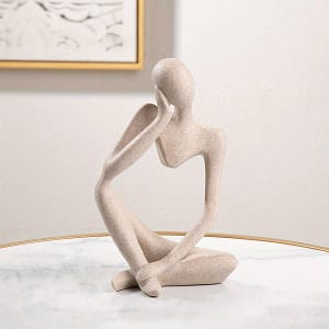 1pc Resin Character Figurines, Thinker People Abstract Ornament, Sculpture For Home Office Bookshelf Desk Decor Collectible Figurines Shop Online at Dubai Trades
