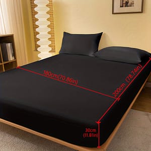 1pc Sheet, Comfortable Color Bedding Sheet, For Bedroom Dorm, With Pocket, Bed Sheet Bedding Shop Online at Dubai Trades