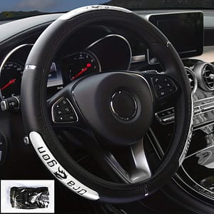 1pc Sports Pu Leather Steering Wheel Cover – Dragon , Seasons, No , Pu Leather , Vibrant Colors (black With Red/blue/pink/orange Stripes) Automotive Shop Online at Dubai Trades