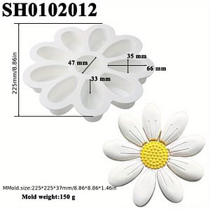 1pc, Sunflower Mousse Cake Mold, 8.86 Inch, 3d Silicone Mold, Pudding Mold, Chocolate Mold, For Diy Cake Decorating Tool, Baking Tools, Kitchen Accessories Bakeware Shop Online at Dubai Trades